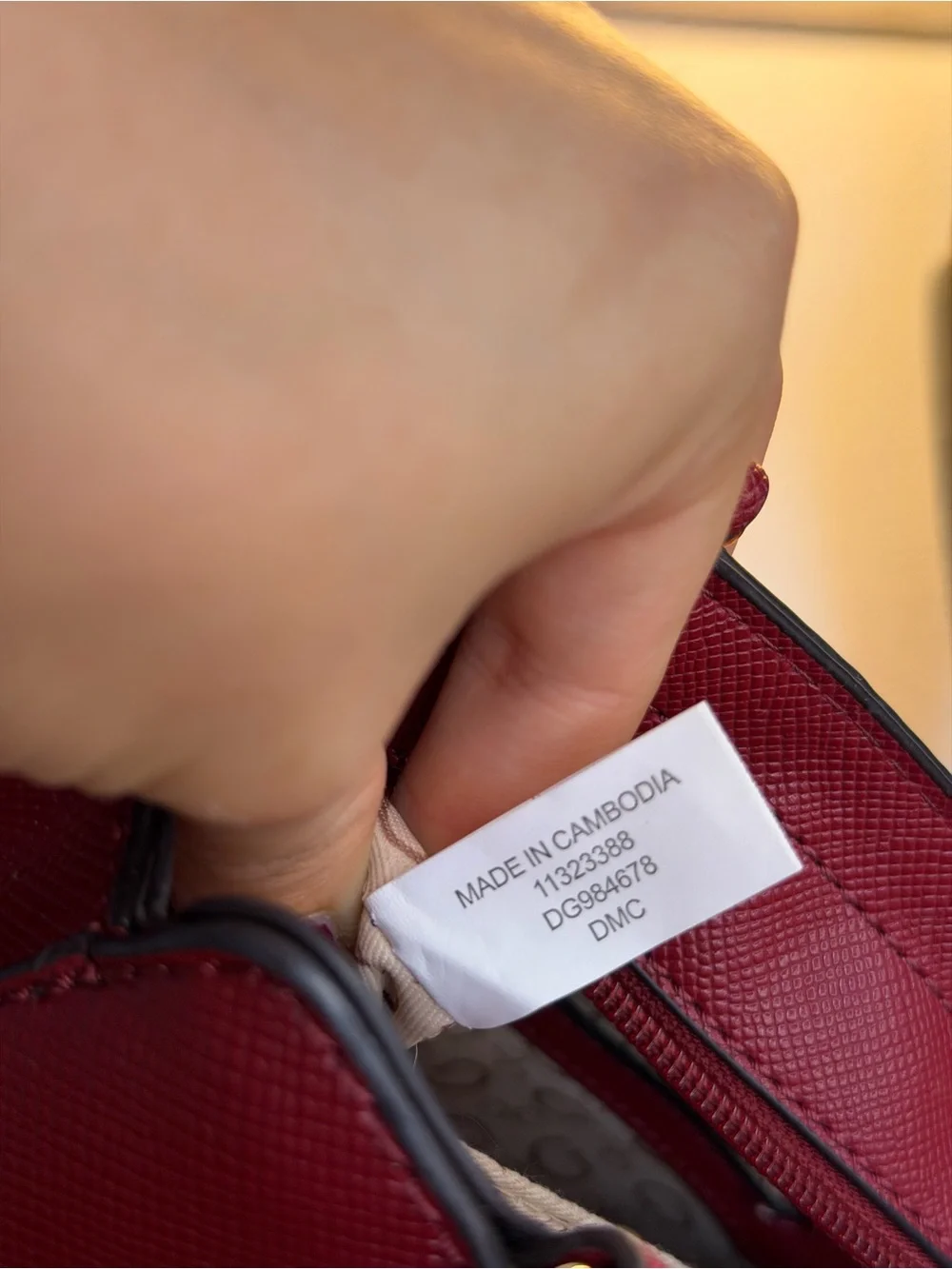 GUESS Burgundy Mini Satchel Crossbody Bag with Adjustable Strap